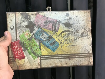 Old Original Valet, Blue Gillette Brand Wall Hanging Adv. Sign Board England