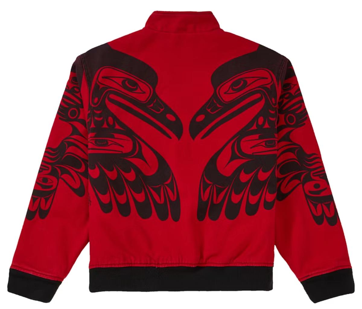 FW19 SUPREME MAKAH JACKET RED BLACK SZ XL TRIBAL (Bin #4) | eBay