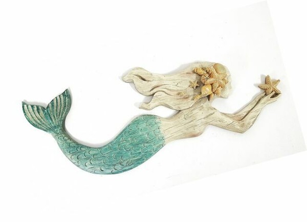 Swimming Mermaid Resin Wall Decor for sale online | eBay
