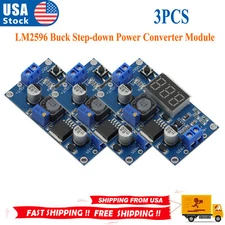 Buck Step-down LM2596 Power Converter Module DC 4-38V to 1.25-36V LED Voltmeter