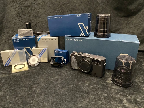 NEAR MINT Hasselblad X Pan II with 45/90 Lenses w/ Accs. All In ORIGINAL BOXES