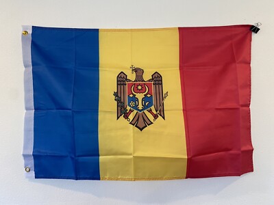 2 x 3 Feet Moldova Country 100D Polyester  2' x 3' Flag Z6