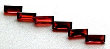 Madagascar Garnets in Unique Baguette Shape 8x3 MM All Natural  1 Piece