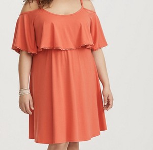 torrid orange dress