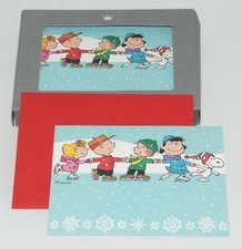 Hallmark ~ Peanuts Gang - Charlie Brown Snoopy Christmas Cards *BOX of 10 *NEW!