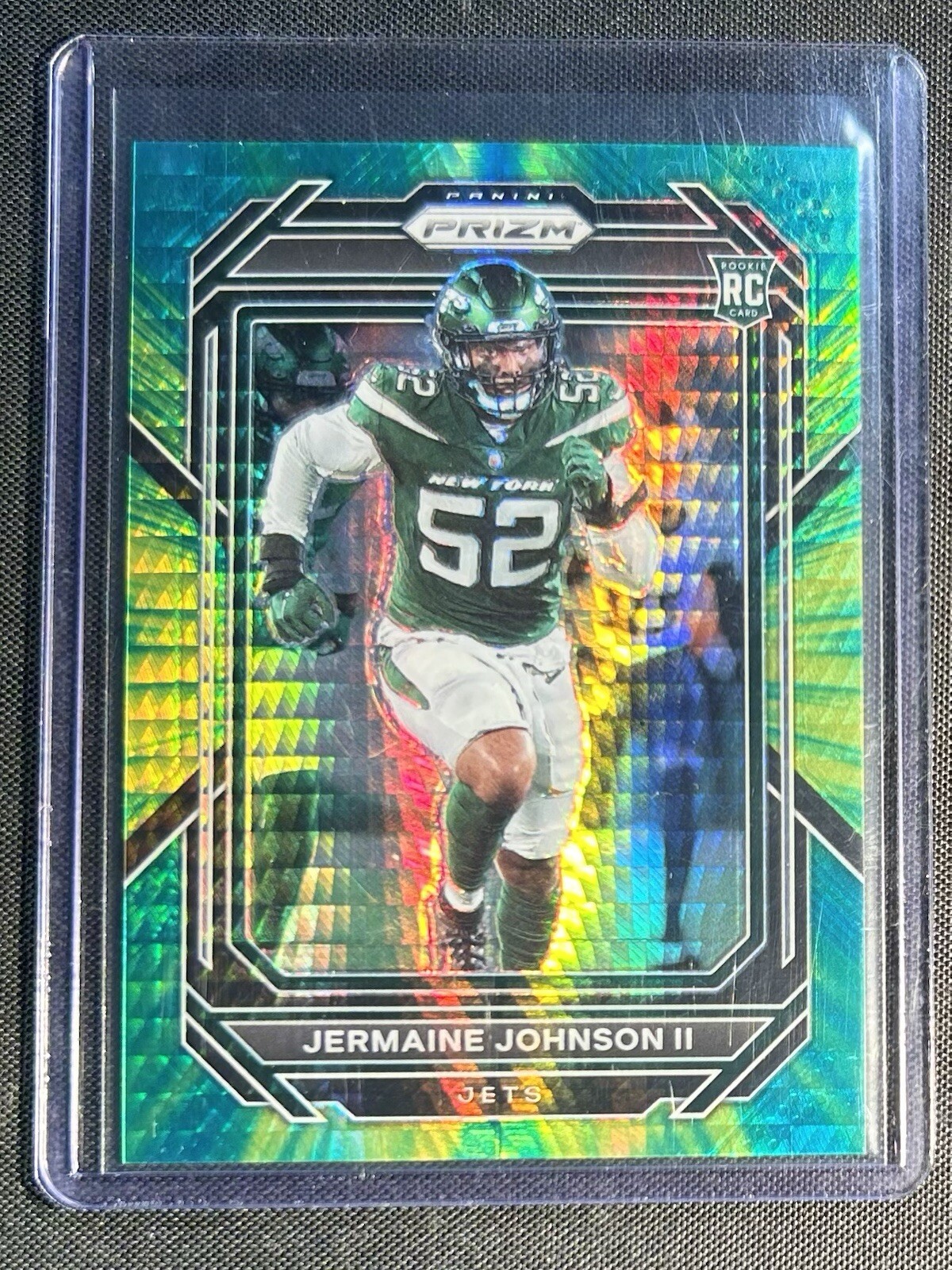 2022 Panini Prizm Rookies Hyper Prizm /175 Jermaine Johnson #375 Rookie RC Jets