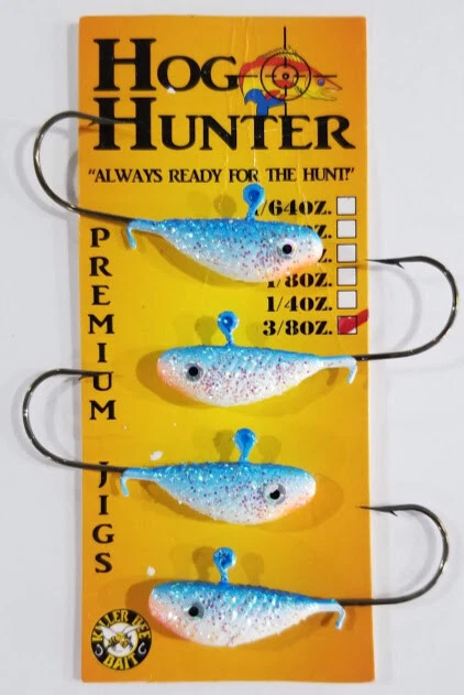 Señuelo de pesca Erie Dearie Walleye Tackle 4 escala brillo crappie Jig 3/8 oz U Pic Foto 2 de 4