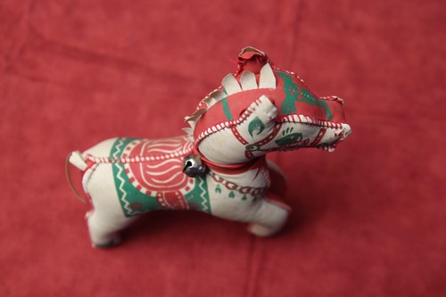 Decoración de Horda de Peluche de Navidad Vintage - Imagen 3 de 5