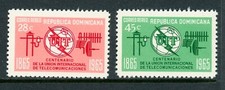Dominican Republic Scott #C144-C145 MNH ITU Centenary $$