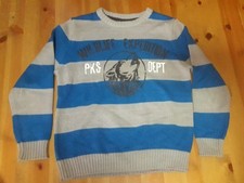 Boys Multi Color Striped Sweater Size EUR 122/128 - 6/7 US EUC