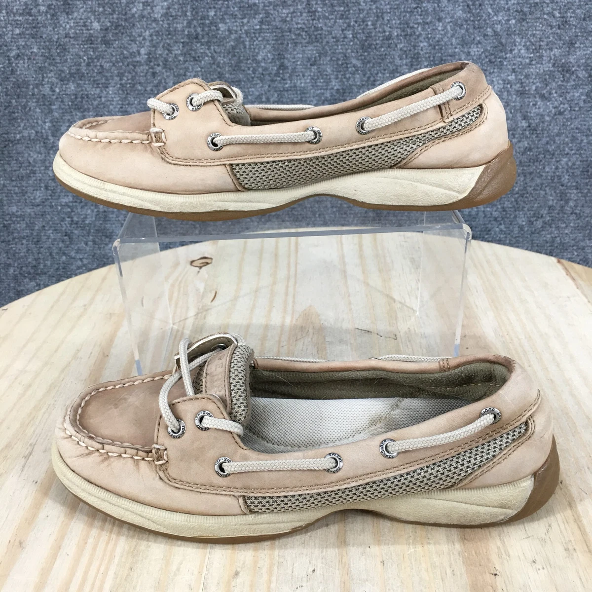 Beige sperrys on sale