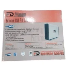 FANTOM DRIVES TITANIUM-External USB 2.0 HARD DRIVE.(new)