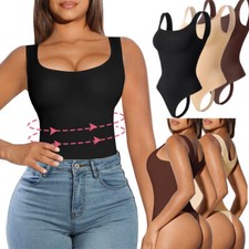 Women's Full Body Shaper Tight Shapewear Tummy Control Tank Bodysuit Tik Tok New