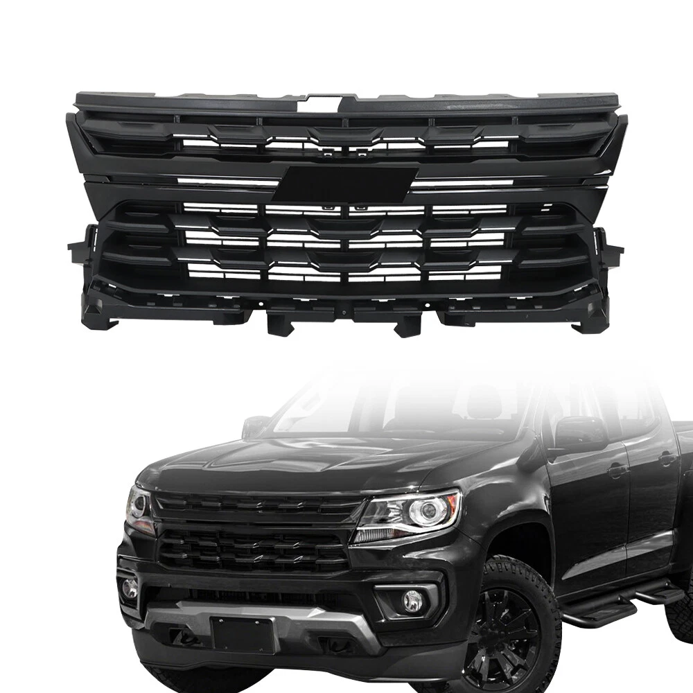 Glossy Black Front Bumper Upper Grille Grill Assembly Fit for Chevrolet