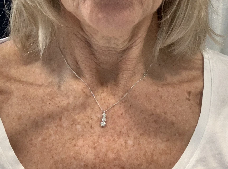 Chimento White Gold with diamonds Trilogy Necklace - Image 4 of 4