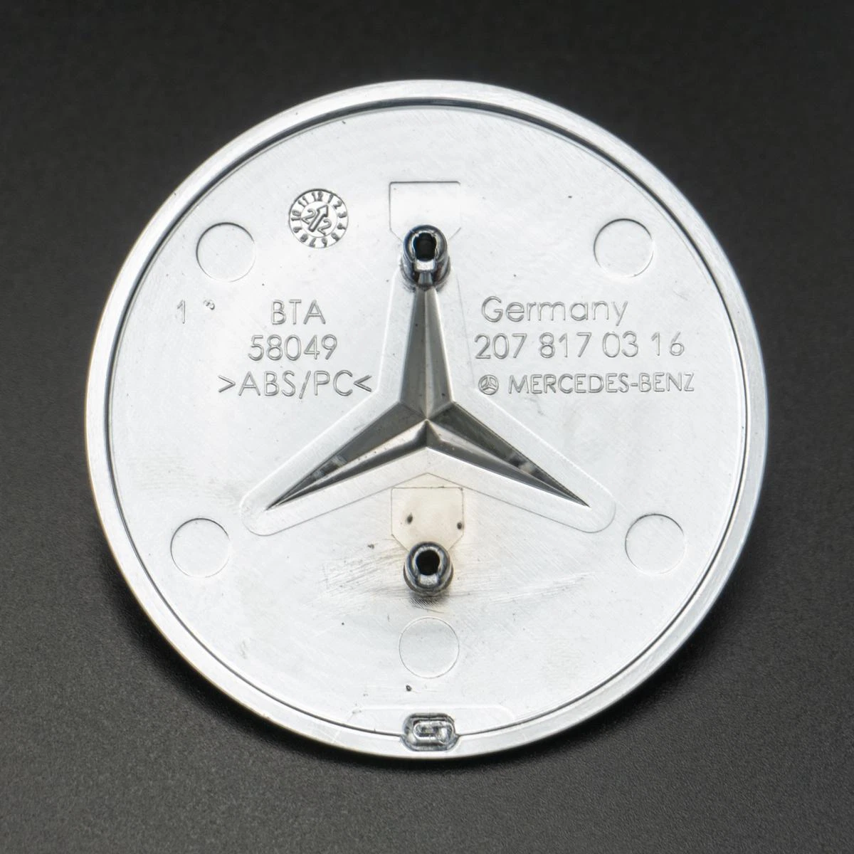 Original Mercedes Benz Emblem Motorhaube Stern Logo Blau 