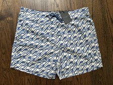 Ted Baker Men s Salco Mid Scale Geo Swimshort Blue Size 6 2XL NWT