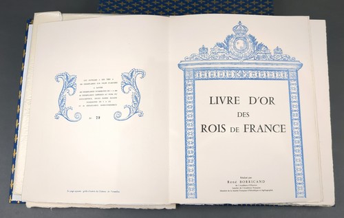 MONARCHIE - LIVRE D'OR DES ROIS DE FRANCE 1965 R. BORRICAND - EX. NUMÉROTÉ - Photo 3/8