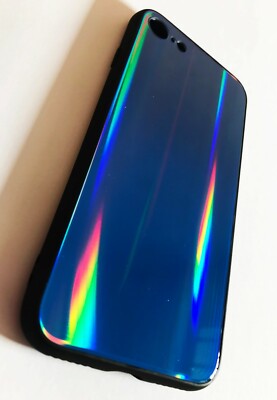 Back Case AURORA GLAS Schutzglas Hülle Tasche Handy Apple iPhone 8 Plus  