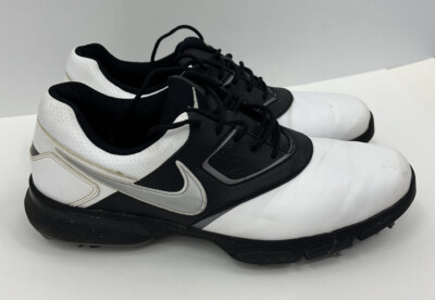 Nike Heritage Golf Shoes White Black Men display picture 3