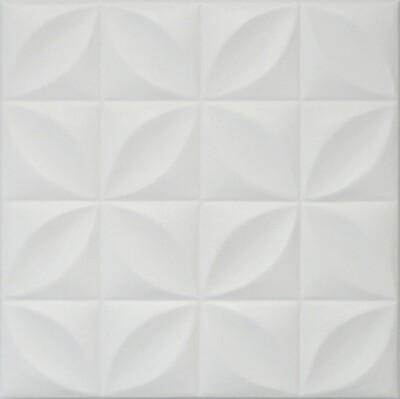 Decorative Ceiling Tiles Easy Installation Ultra Pure White SATIN painted R3W 
