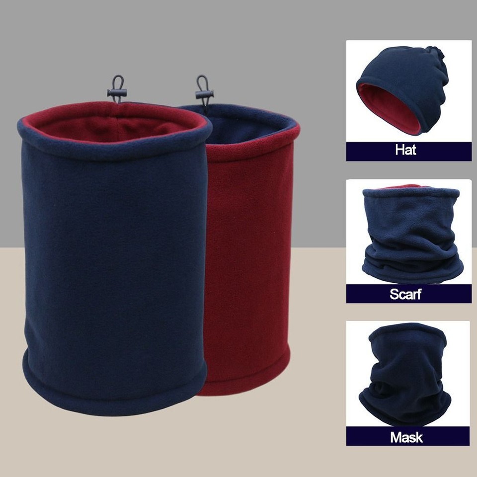 Double Side Thermal Neck Warmer Windproof Ski Neck Tube Neck Gaiter Men
