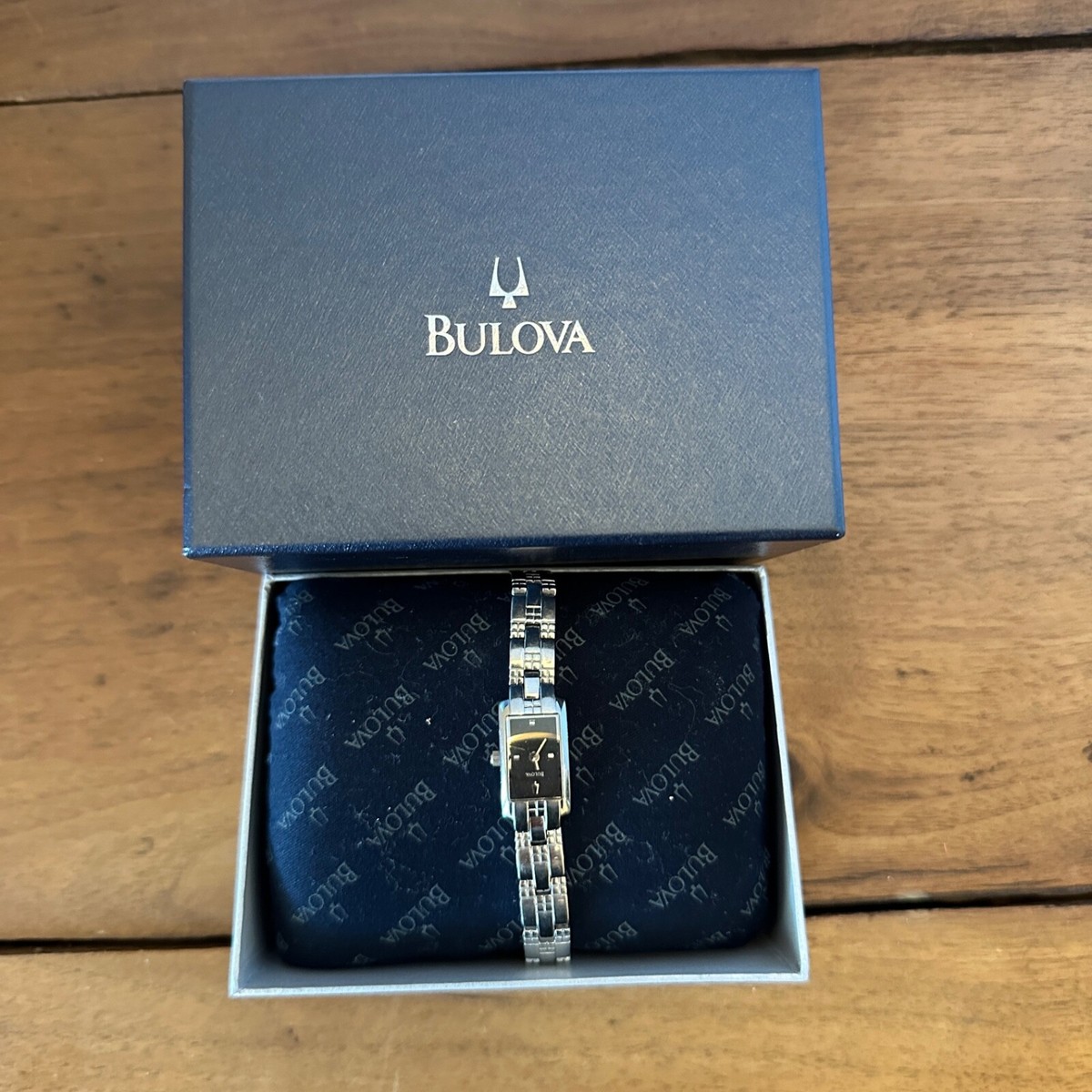 Bulova A3 Silver Tone Stainless Steel Case Quartz Analog Ladies Watch