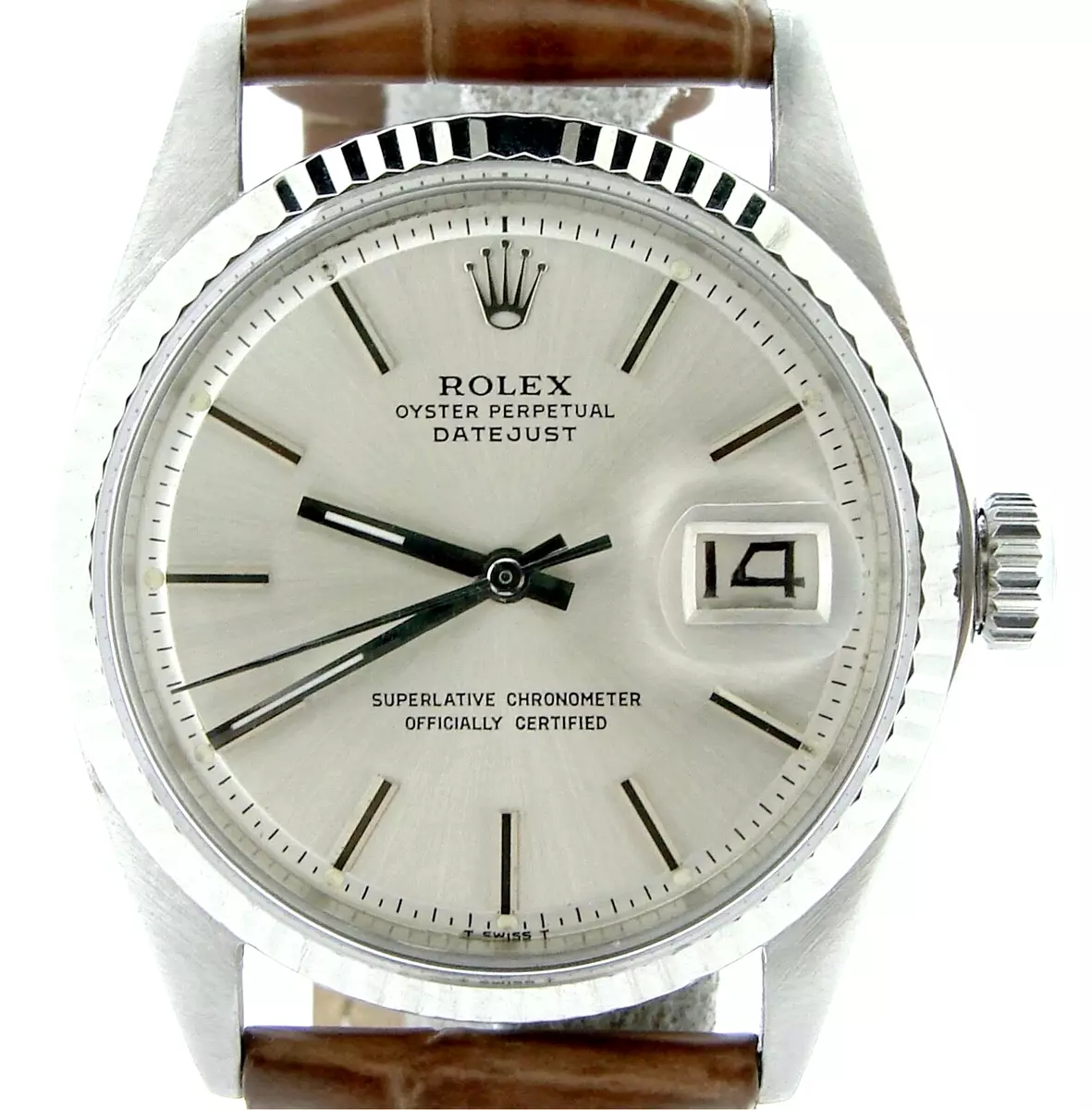 Rolex Datejust Yellow Gold 1601 Silver Dial