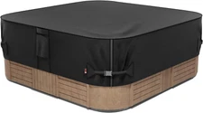 Outdoor Waterproof Hot Tub Cover 83 X 83 Inch Fit 82 X 82 or 81 X 81 or 80 X 80