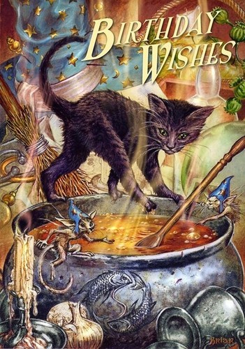 Briar Anne Stokes Alternative Fantasy Art Birthday Wishes Cards Pagan Card Magic - Picture 4 of 8