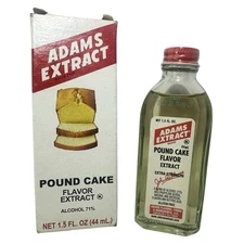 Adams Extract Pound Cake Flavor Extract 1.5 fl oz, 1 Bottle, NEW