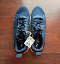 PUMA Men s Blue Low Top Lace-Up Athletic Snea...