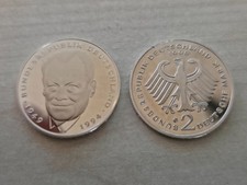 2 DM von 1998 G - Willy Brandt - Polierte Platte aus KMS