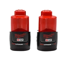 Milwaukee 48-11-2411 M12 CP 1.5 Ah Lithium-Ion Compact Battery Combo Pack 2 Pc