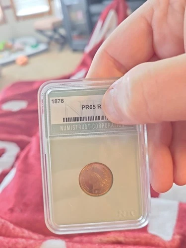 1876 Indian Cent Proof Red