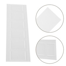 Self Adhesive White Resin Dollhouse Skirting Board Trim for Miniature Panels