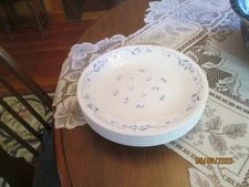 Corelle Ware by Corning Provencial Blue  Round 8 1/2" lunch Plates, Set of  8