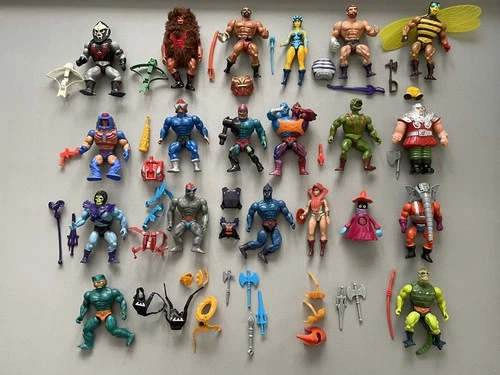 Vintage He-Man MOTU Masters of the Universe  1980's Lot Figures And Accessories