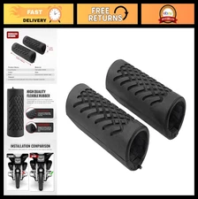 1.25" Motorcycle Highway Crash Bar Engine Guard Rubber Cover Slider for Harley D