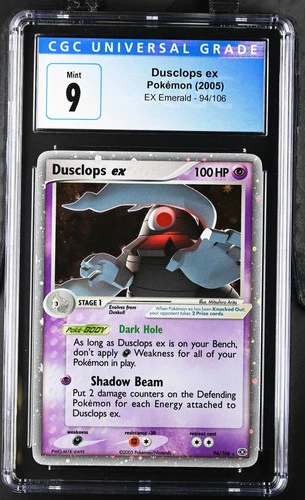 2005 Pokemon EX Emerald Dusclops ex CGC 9 #94/106