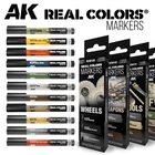 AK Interactive: MARKERS - Real Colors - Model Paint Marker Sets - Singles & Set