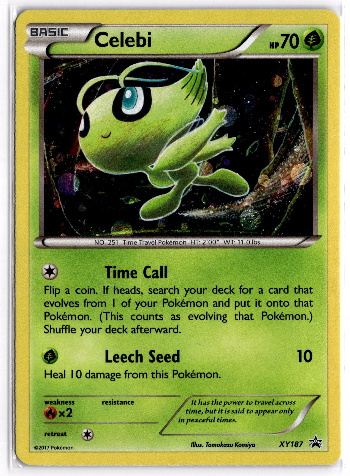 Pokemon TCG Celebi XY187 XY Black Star Promo NM