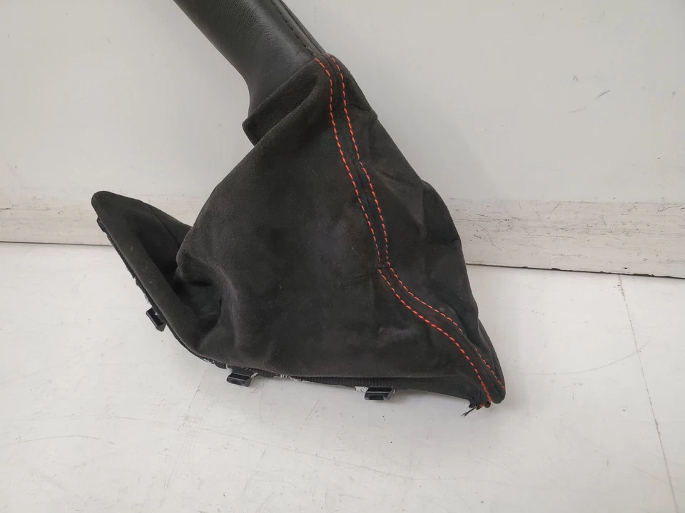 ✅ 16-21 OEM BMW F87 M2 cupé bota freno de mano mango cuero con puntada naranja Foto 3 de 4