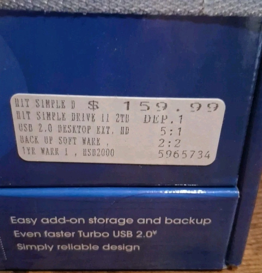 HITACHI SimpleTech SimpleDrive 2TB Hard Drive - Image 2 of 4