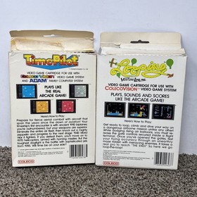 Colecovision Game Lot Time Pilot And Looping With Boxes Tested