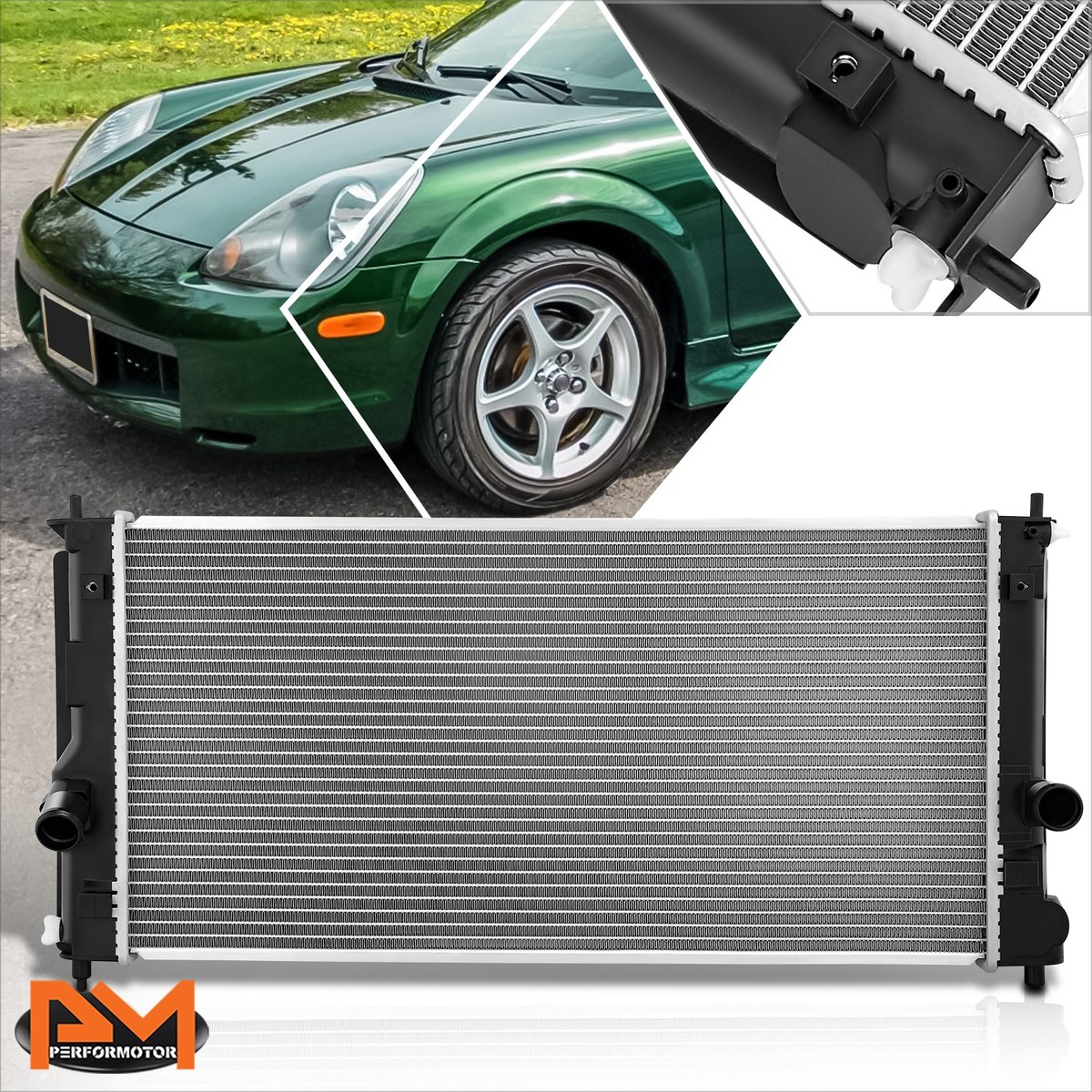 Aluminum Core OE Style Cooling Radiator for 00-06 Toyota MR2