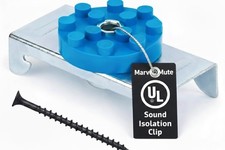 TMS Resilient Sound Clips, Sound Insulation Clips for Resilient channel for s...