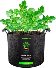 VIVOSUN 1 Pack 50 Gallon Grow Bag Fabric Pot thickened nonwoven  for Growing