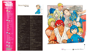 Capcom Design Works Early Days Japan Sreetfighter Rockman Game Art