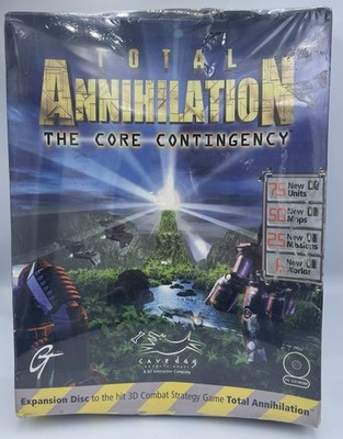 Total Annihilation: The Core Contingency Pc Cd ROM Big Box Sealed See Photos